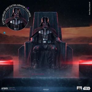 Iron Studios Star Wars Obi-Wan Darth Vader On Throne 1/4 Statue - Picture 1 of 16