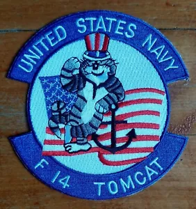 US NAVY F-14 TOMCAT "GOD BLESS THE USA" MILITARY USN Navy PATCH - Picture 1 of 4