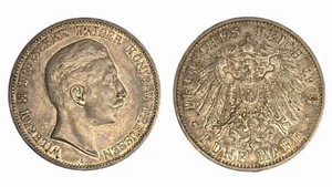 1903 A German Empire, Prussia 5 Mark silver coin! Wilhelm II! - Picture 1 of 5