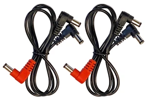 (2) Paquete de cables de alimentación de CC con pedal de efectos divididos de 2 vías para fuente de alimentación Gator PWR-8 - Imagen 1 de 4