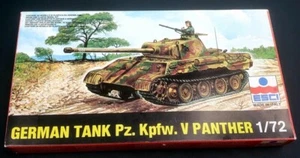 Vintage ESCI German Tank Pz Kpfw V Panther 1:72 Scale Made in Italy Model Kit - Picture 1 of 8