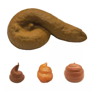 Fake Dog Poop Doggie Poo Realistic Doggy Doo Doo Dirt Joke Gag Crap Pile Toy - Picture 1 of 13