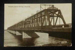 1910s Victoria Jubilee Bridge Montreal QC Canada Postcard Quebec - Picture 1 of 1