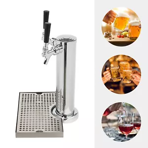 2 Köpfe Bier Schanksäule Zapfsäule Biersäule Zapfen Bierturm Getränkespender - Bild 1 von 19