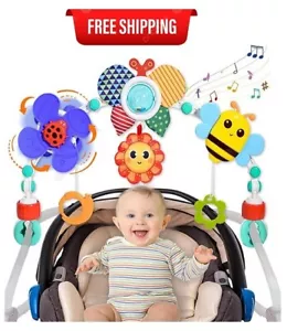 Baby Stroller Arch Toy Car Seat Toys Activity Mobile Musical Toys Ideal for Infa - Picture 1 of 6
