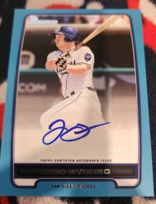 A- 2012 Bowman Jedd Gyorko Auto Blue Topps  #/500  BPA-JG - Image 1 of 4