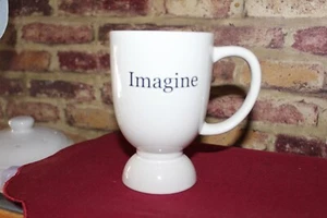 Hausenware 12 Unzen "Imagine" Cremig Cremeweiß Keramik Standbecher - Bild 1 von 6