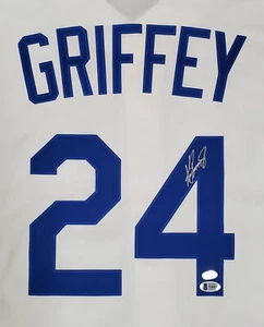 MARINERS KEN GRIFFEY JR. AUTOGRAPHED WHITE NIKE JERSEY SIZE XXL BECKETT 185605 - Picture 1 of 10