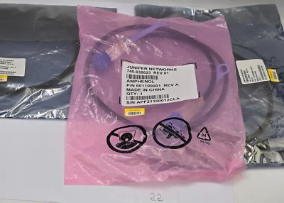 3 PCS New Sealed Juniper QFX-QSFP-DAC-1M Cable 3ft 740-038623 - Image 1 of 4