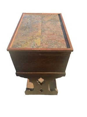Antique Copper Lined Table Cooler Bar Imperial Furniture Grand Rapids Rare - Image 1 of 4