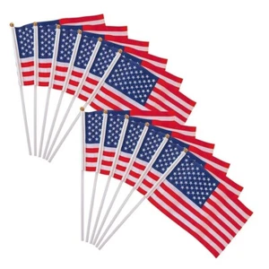 20 Piezas Bandera Americana para Decoraciones Patrióticas Agitando a Mano Celebraciones Eventos - Imagen 1 de 4