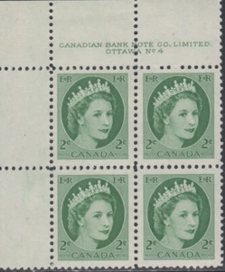 Canada UNITRADE MNH # 338 UL Plate 4 Corner Block - Picture 1 of 1