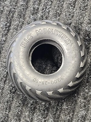 Original Big Monster Rubber Tire (Left) For Radio Shack Dash RC 4x4 Truck OEM - Image 1 of 4