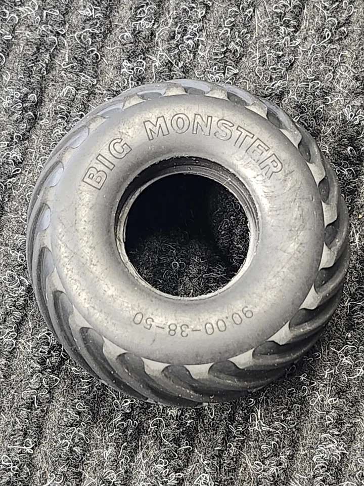 Original Big Monster Rubber Tire (Left) For Radio Shack Dash RC 4x4 Truck OEM - Image 1 of 4