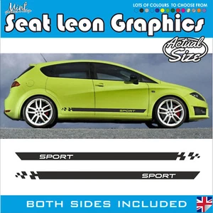Calcomanías Seat León Rayas Laterales FR Cupra Ibiza Pegatinas Gráficos 007 - Imagen 1 de 5