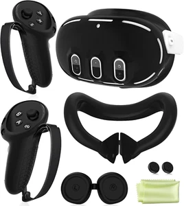 Silicone Cover Set Compatible with Meta Oculus/Quest 3, VR Accessories Protectiv - Picture 1 of 7