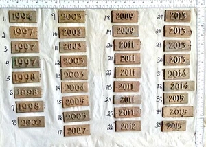 Placas de fecha de bronce crudo fundido monumentos lápidas pergaminos placas de artista artesanías - Imagen 1 de 11