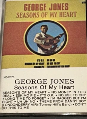 George Jones Seasons Of The Heart Country Music Album Cassette 1J07 - Image 1 of 4