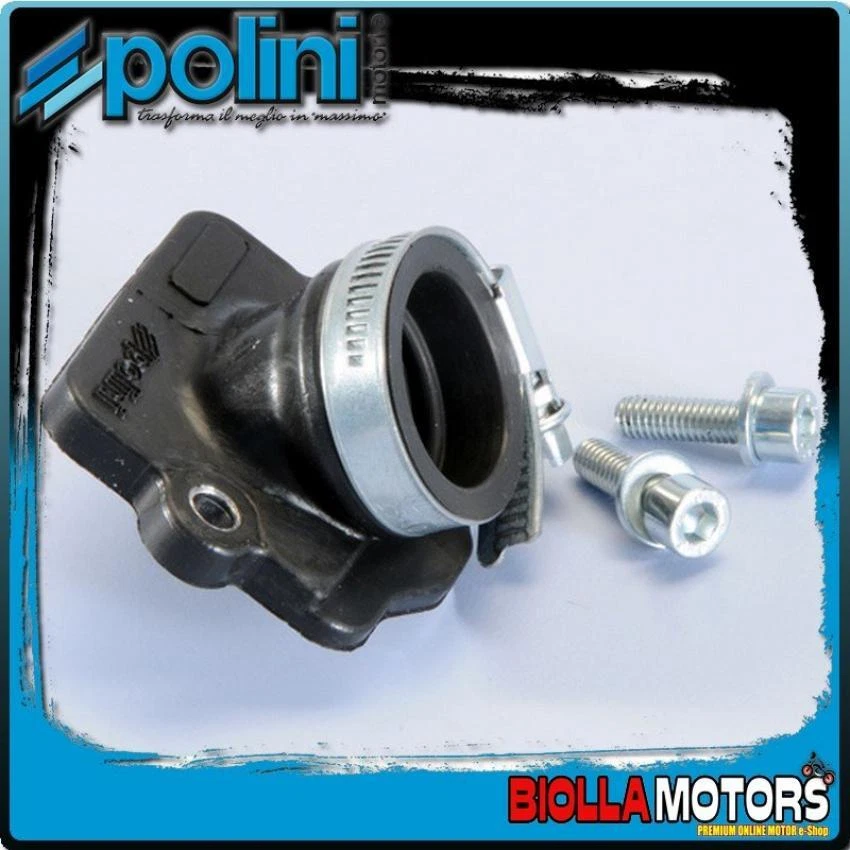 215.0438 COLLETTORE ASPIRAZIONE POLINI DRITTO D.28 PIAGGIO ZIP 50 2T FAST RIDER