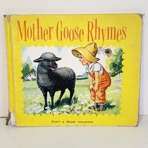 Vintage 1953 Mother Goose Rhymes Hardcover Full Color Illustrations - Picture 1 of 21