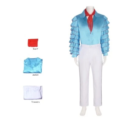 La Máscara Jim Carrey Disfraz Cosplay Stanley Ipkiss Uniforme Conjunto Completo Foto 1 de 4