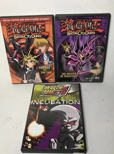 2 Yu-Gi-Oh DVDs Bundle, Battle City Duels  + Dragon Ball Z GT Incubation - Bild 1 von 5