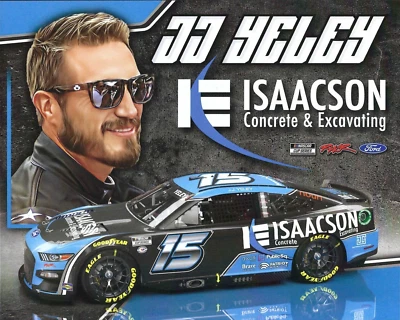 Postal de la serie NASCAR CUP #15 2023 JJ YELEY "ISAACSON CONCRETE & EXCAVATING" Foto 1 de 2