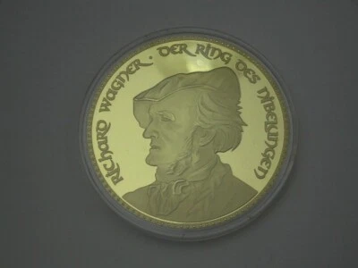 MEDAILLE GIGANT "WAGNER WALKÜRE" 2013 PP vergold. 110 Gr. Zertifikat NEU (1686) - Bild 1 von 4