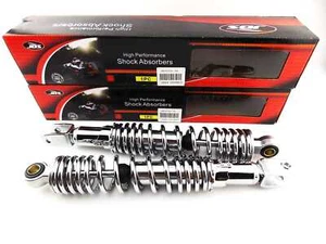 HONDA CL175 317mm JBS CHROME REAR SHOCK ABSORBERS EYE TO CLEVIS NC - Picture 1 of 4