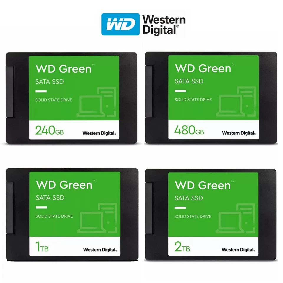 SSD 240GB 480GB 1TB WD Green Western Digital Internal Solid State Drive Laptop - image 1 of 1