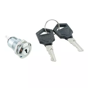 Interruptor de llave de seguridad de metal encendido/apagado + llaves 2 posiciones SPST 12V - Imagen 1 de 1
