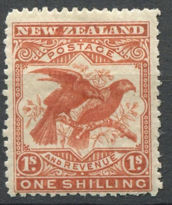 New Zealand 1898 1s dull-red SG 257a Mint Hinged MH VF - Picture 1 of 2