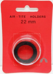 22mm Airtite Coin Capsule Holder Black Ring for 1/4 oz Gold American Eagle - Picture 1 of 6