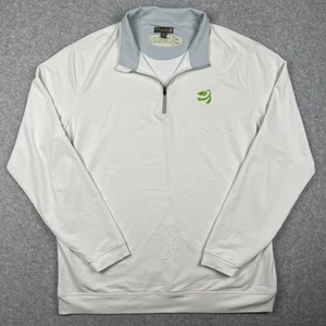 Peter Millar Perth Quarter Zip Stretch Performance Pullover XL White Golf - Picture 1 of 8