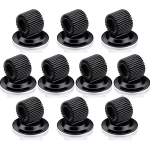 Stifthalter Clips Manganstahl Selbstklebend Organizer Schwarz 10 Stück - Bild 1 von 10