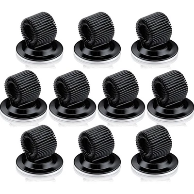 Stifthalter Clips Manganstahl Selbstklebend Organizer Schwarz 10 Stück - Bild 1 von 4