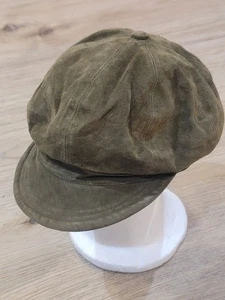 Liz Claiborne Green Suede Newsboy Cap Hat Cap Lined Womens NWT MSRP: $32 - Picture 1 of 7