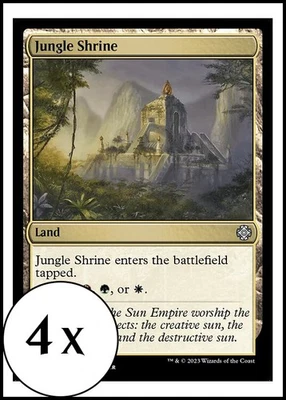MTG - 4 x Jungle Shrine - Playset 4x x4 - Lost Caverns of Ixalan - Image 1 of 2