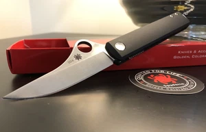 Spyderco Knife Essenza ITALY Collector Club #004 C272ALBKP Anodized Black - Picture 1 of 10