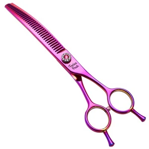 Professional Dog Grooming Scissors Pet Curved Chunker Shears 7.0'' Extremely ... - Picture 1 of 6