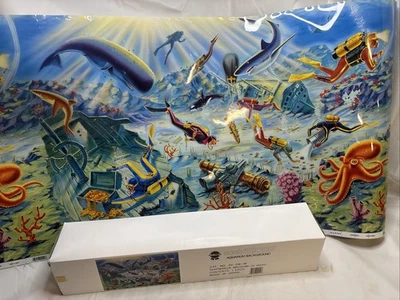 Аквариум фон плакат Aquavisions 1990 кораблекрушение синяя лента полный рулон новый - Изображение 1 из 4