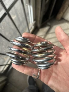 Harley Bates Style Old Chrome 2” Solo Seat Springs Chopper Knucklehead Panhead - Picture 1 of 3