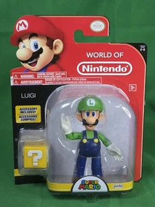 Luigi Super Mario World of Nintendo 4" Actionfigur 2017 Jakks Pacific Neu - Bild 1 von 6