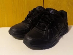 New Balance 409 Herren Größe 7,5 Schwarz Leder Komfort Wanderschuhe Turnschuhe - Bild 1 von 14