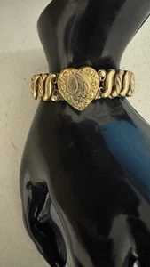 Antico D.F.B. Bracciale Co Carmen Firmato Gold Filled Espandibile Sweetheart - Foto 1 di 7