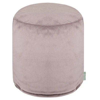 Majestic Home Goods Pouf Faux Suede steel - Image 1 of 4