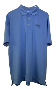 Johnie-O Mens Size XL Short Sleeve Collared Gold Polo Torrey Pines Light Blue - Picture 1 of 6