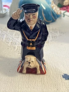 Kevin Francis Toby Standing Churchill blue coat Mini Jug - Bild 1 von 7