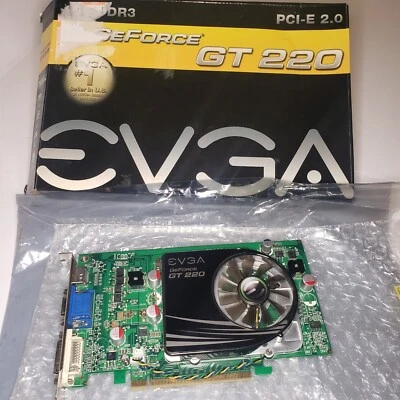 ASUS GeForce GT220 1GB 64-bit  ENGT220/DI/1GD2(LP)/V2 Graphics Video Card untest - Image 1 of 4