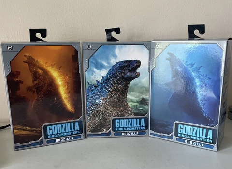 NECA Godzilla 2019 KOM *Lot Of 3* Standard, Heat Ray, Burning **NISB** Cover